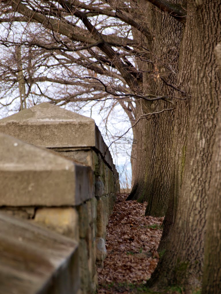 Gorlice - a stone wall arround the WW I Military Cemetery no. 91, Горлице