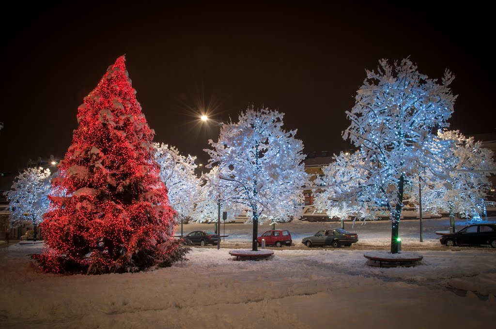 świąteczna iluminacja w Gorlicach, Горлице