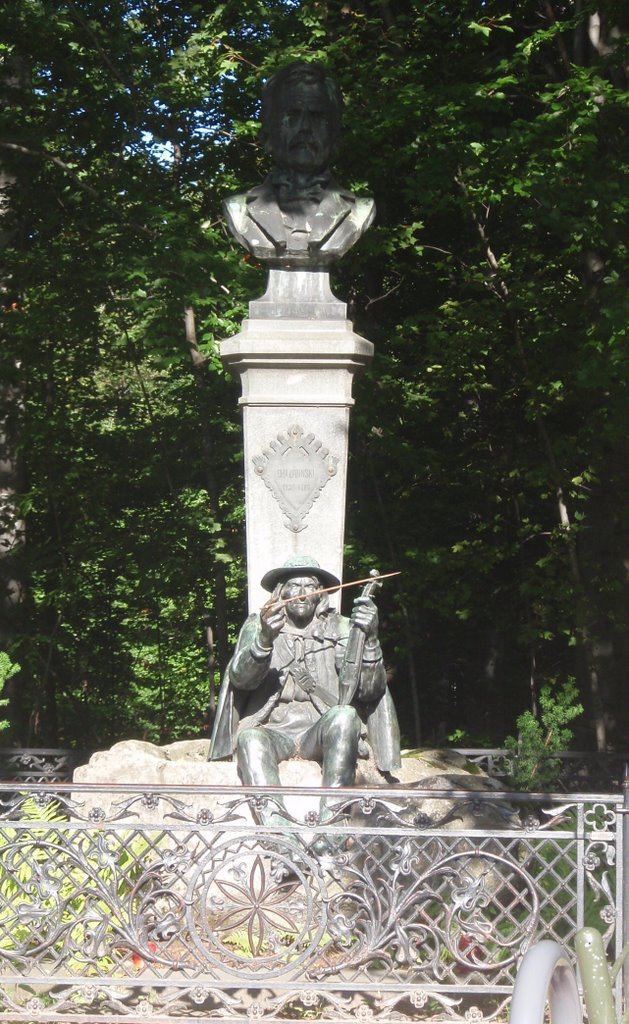 Zakopane - pomnik Tytusa Chałubińskiego i Sabały, Закопане