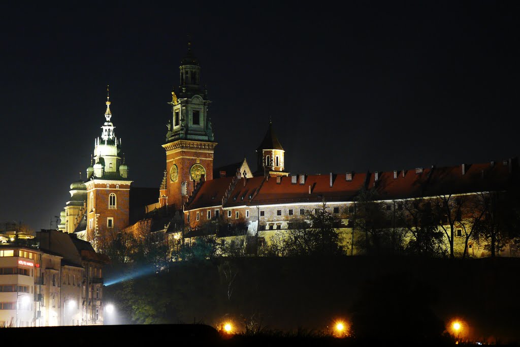 Kraków  - Wawel wieczorową porą   -   kp, Краков (обс. Форт Скала)