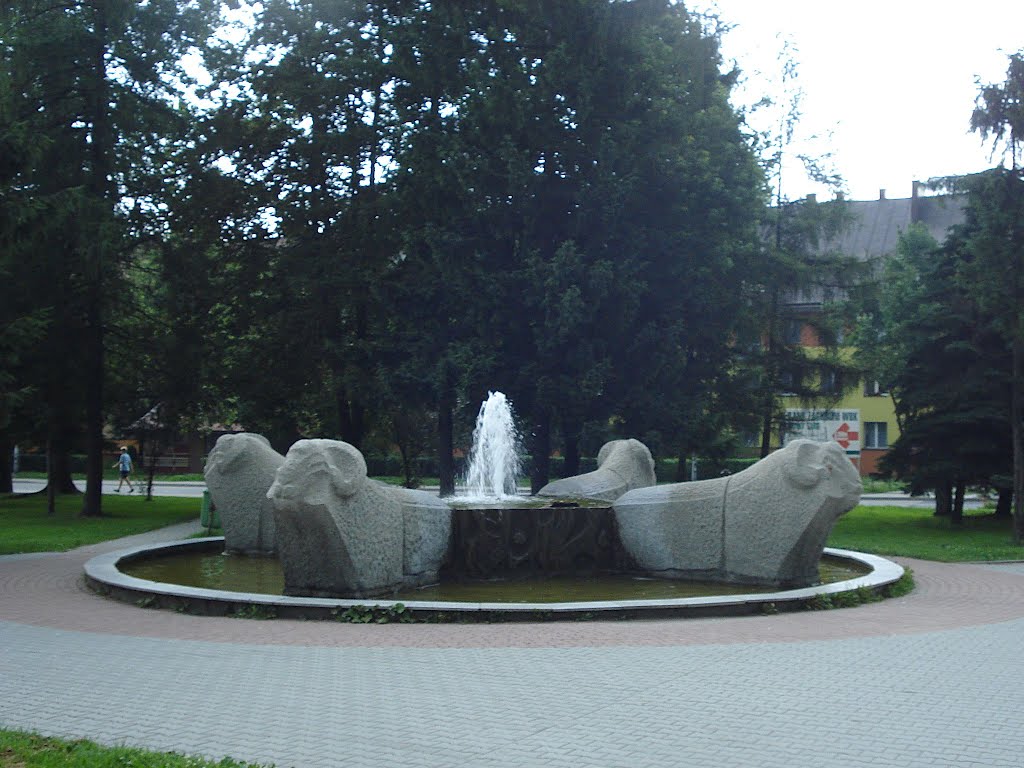 jb - lipiec 2012 - fontanna z baranami ;), Новы-Тарг