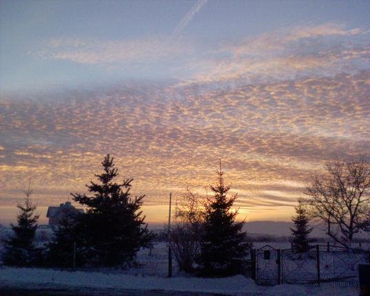 Zimowe Poranne Chmury / Winter Morning Clouds, Скавина