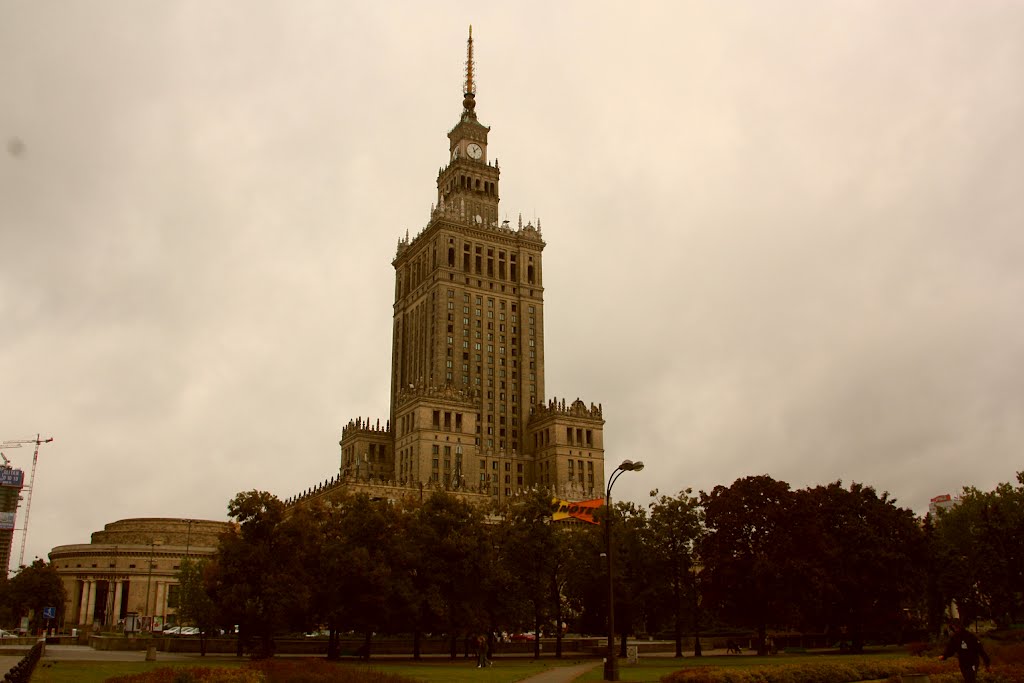 Pałac Kultury i Nauki – najwyższy budynek w Polsce, w centrum Warszawy, Варшава ОА ПВ