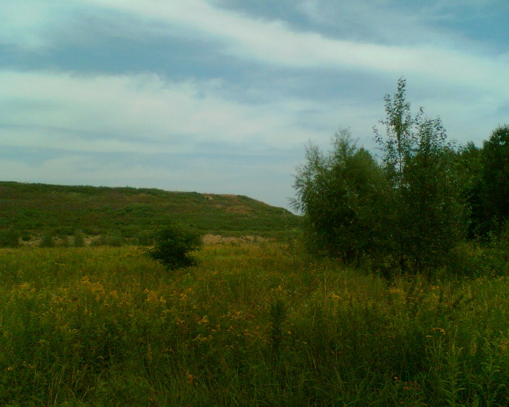 Marki - widok na górkę z ul.Okólnej - dawne wysypisko śmieci, Плонск