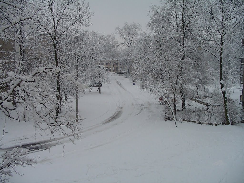 Zima na ulicy Bema w Radomiu, Радом