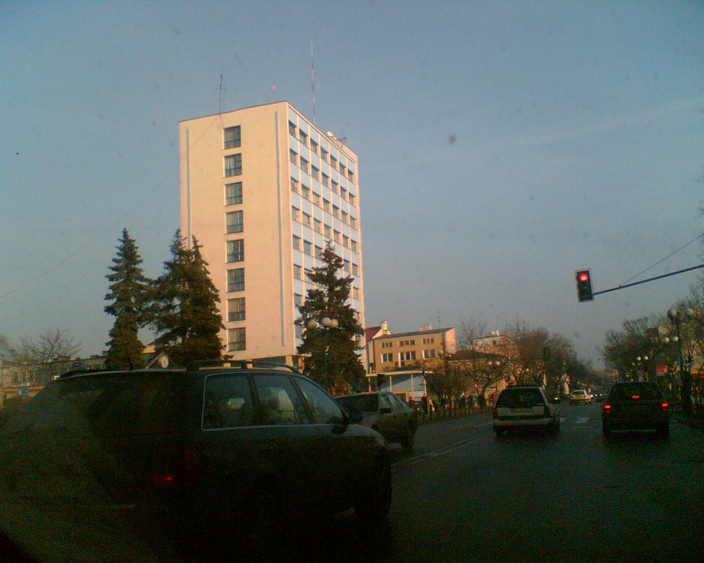 Drapacz chmur w centrum przy ul. J. Piłsudskiego, Седльце