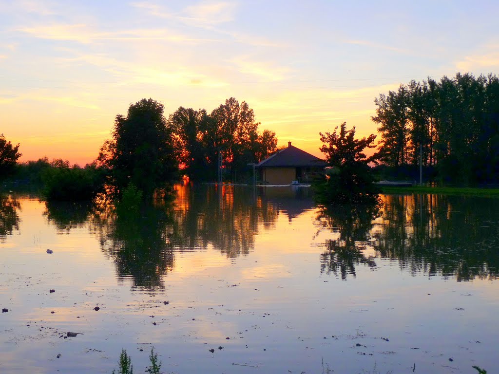 Powódź w okolicy Mielca, Мелец