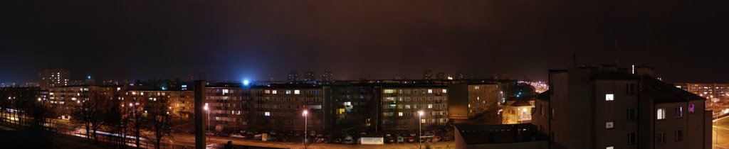 Tarnobrzeg, nocna panorama, Тарнобржег