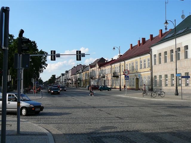 ul. Kościuszki, Suwałki/ main street in Suwalki, Сувалки