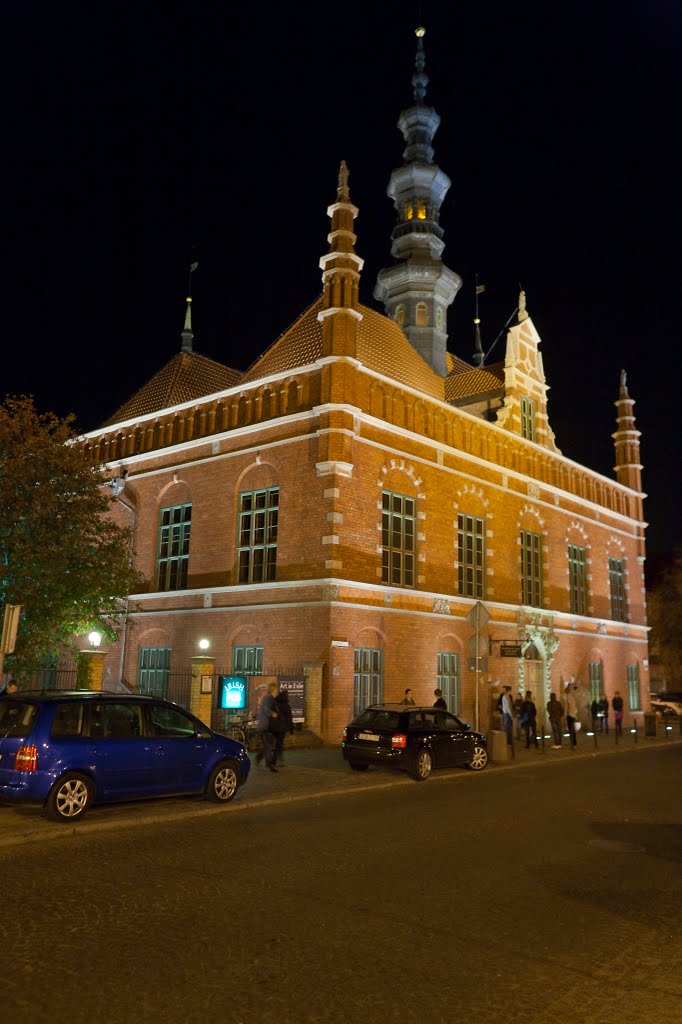 Gdańsk nocą, Гданьск