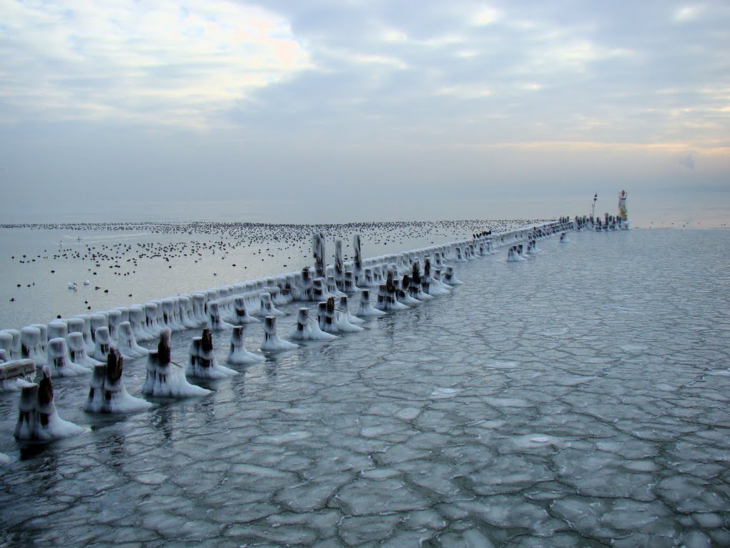 Sopot, Molo and Sea on Ice, Сопот