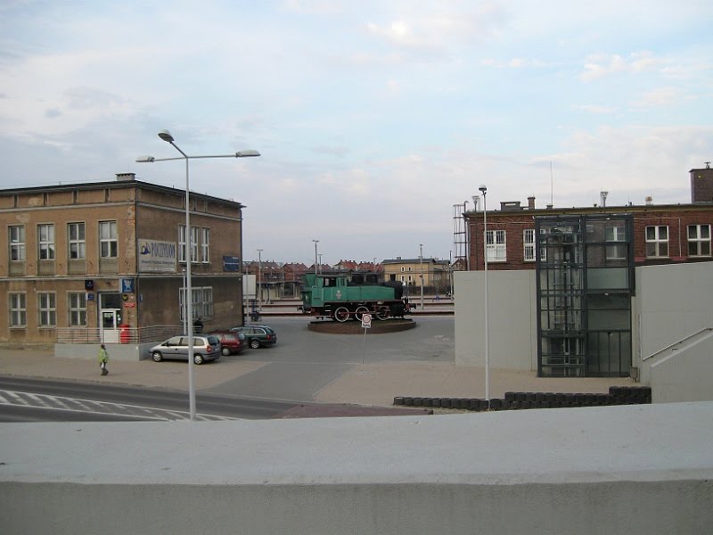 Tczew - dworzec kolejowy - pomnik-parowóz z 1962 roku, Тчев