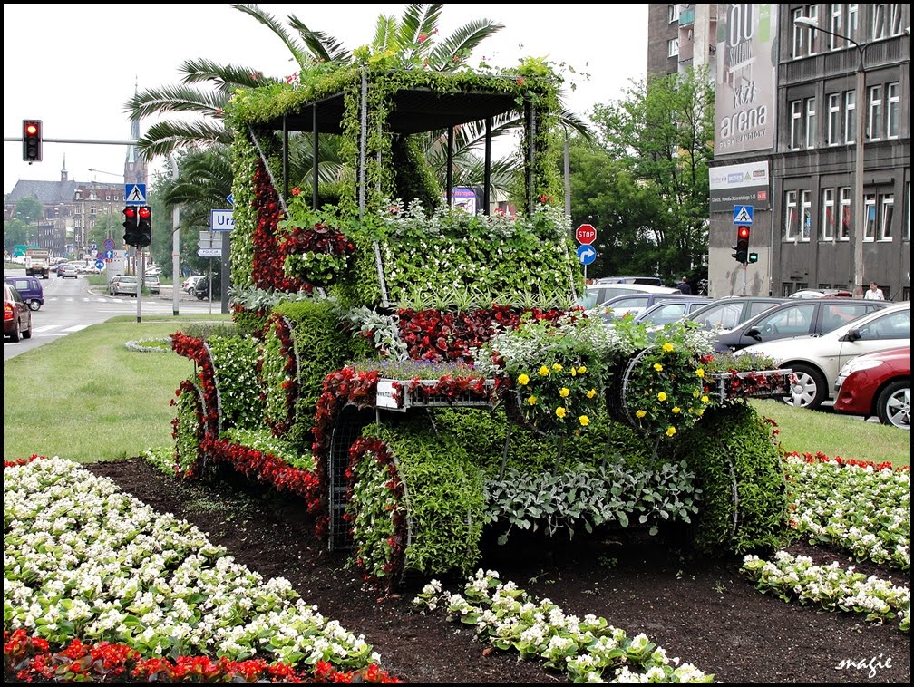 GLIWICE. Nasze piękne kwiatowe auto/Our beautiful floral car, Гливице