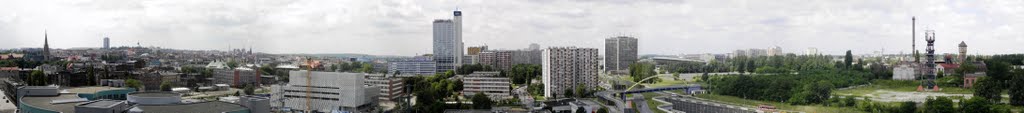 Katowice - a panoramic view from Novotel; 2010-06-27, Катовице