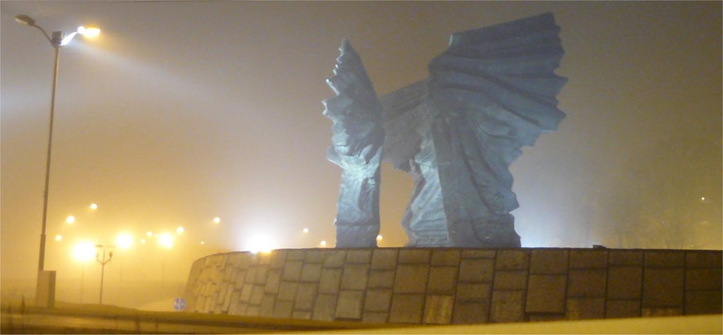 pomnik we mgle, Катовице