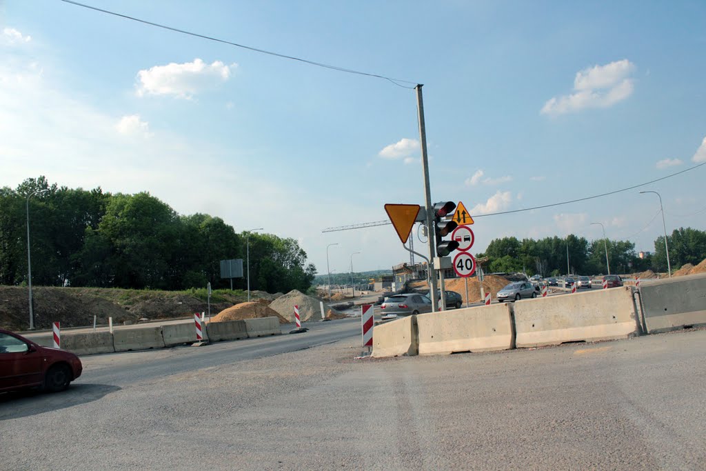 Piekary Śląskie, budowa autostrady A1, Пекары-Слаские