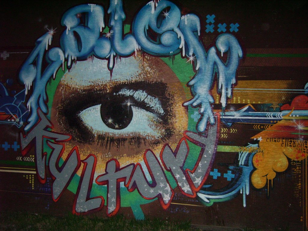 Rybnik  - Grafitti near Pl.Wolności, Рыбник