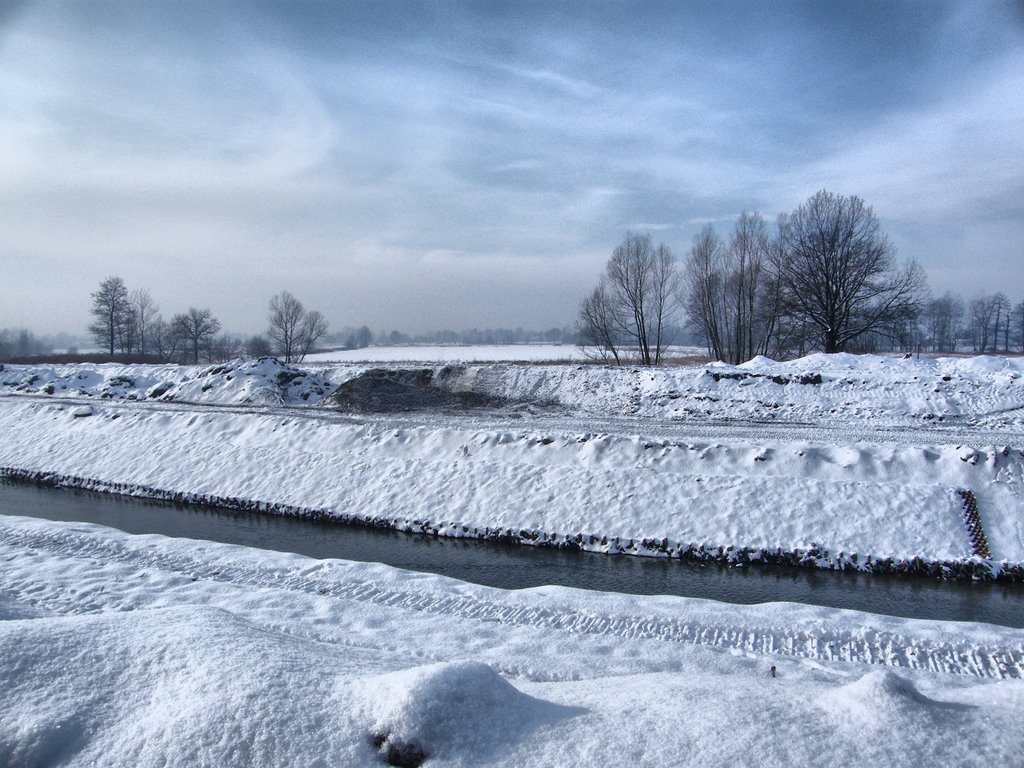 River Wapienica @ Winter, Цеховице-Дзедзице