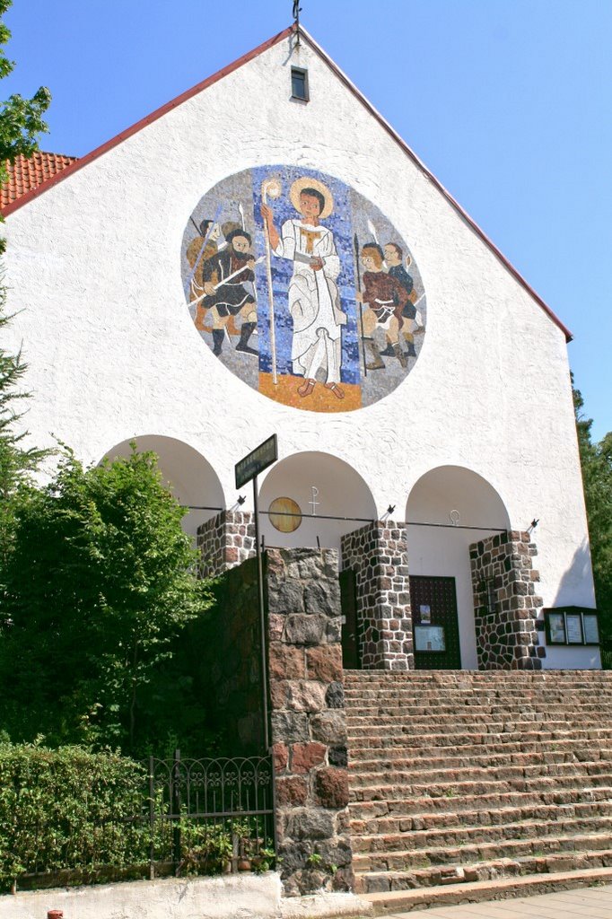 Gizycko (Prussian name Lėcius), Church of St. Bruno (arch. Martin Weber, 1936-38), Гижичко
