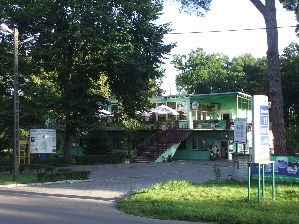 Das Restaurant vom Campingplatz in Ilawa, 20.08.09, Илава