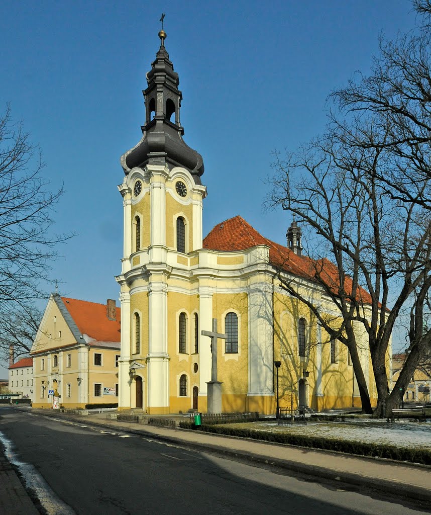 Poland. Krotoszyn, barokowy kościół św. św. Piotra i Pawła, Кротошин