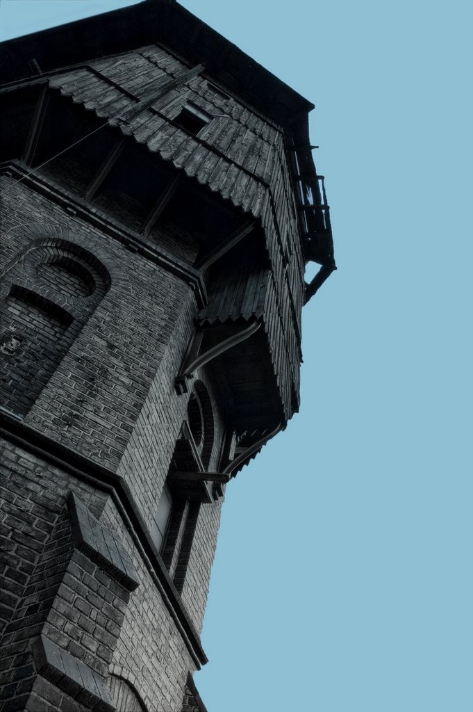 Stara wieża ciśnień na terenie pilskiego dworca kolejowego., Пила