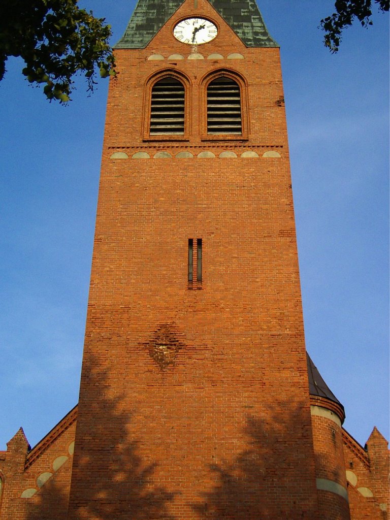 St.Anthony Church tower (artillery damage from WWII) - west side, Валч