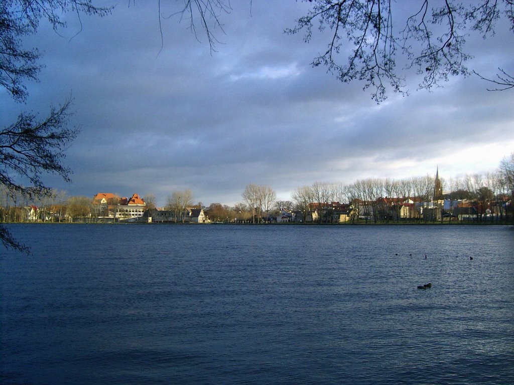 Lake Radun, shore, november, Валч