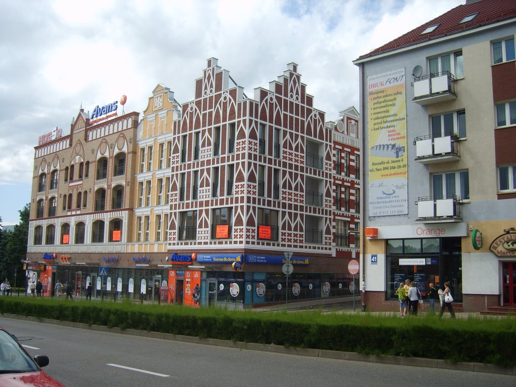 Koszalin Hauptstrasse;           Koszalin Main Street;, Кошалин