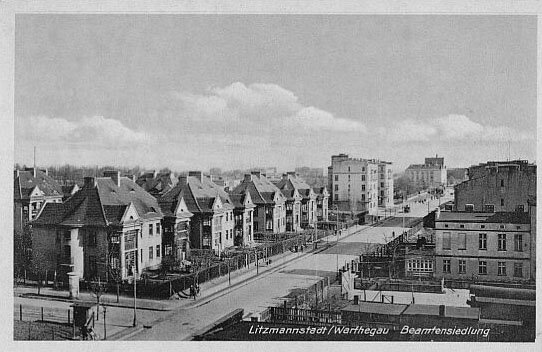 ŁÓDŹ - Widok ulicy Kopcińskiego - okres okupacji  - kliknij by zobaczyć opis / View of Kopcinskiego Street - Occupation Period 1939-45 - click for more, Лодзь