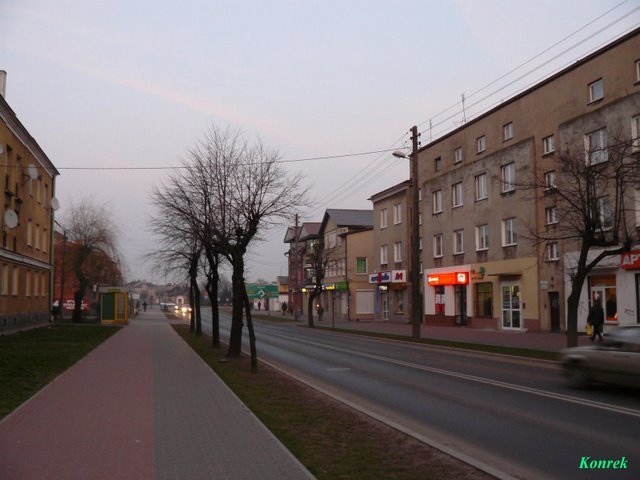 Widok na ulicę Piotrkowską, Опочно
