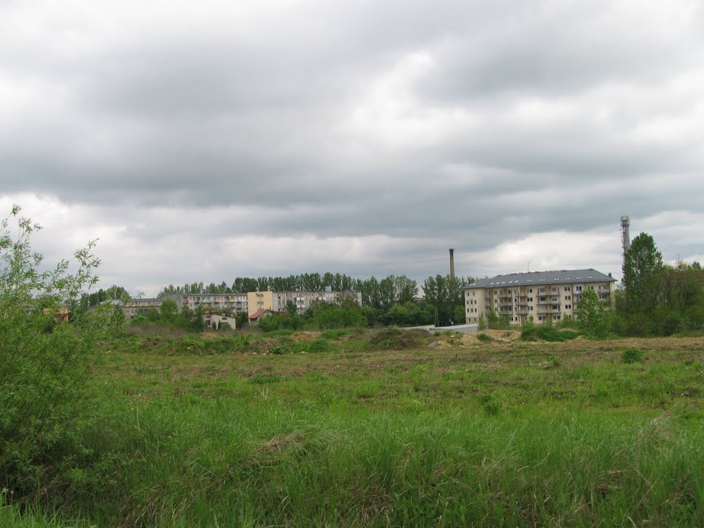 Widok na Kowalowiec od strony stadionu, Радомско