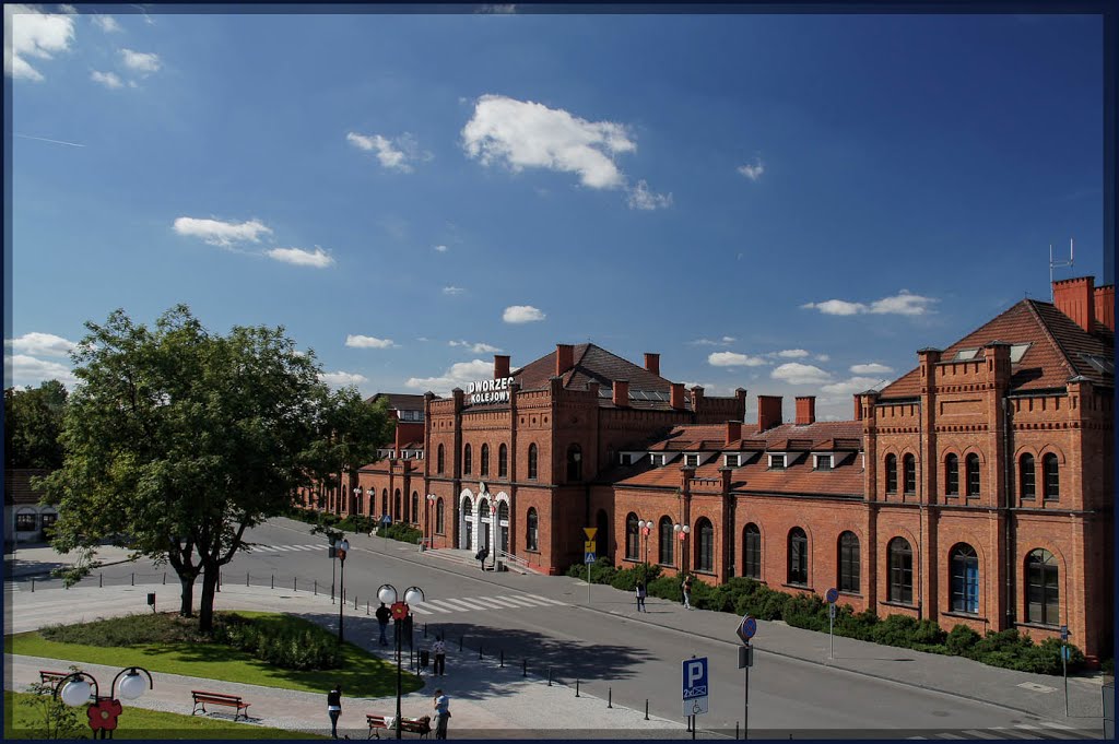 Skierniewice - Dworzec kolejowy - malby, Скерневице