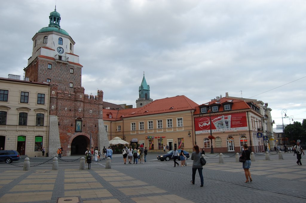 Lublino - davanti all ingresso della città Vecchia, Люблин