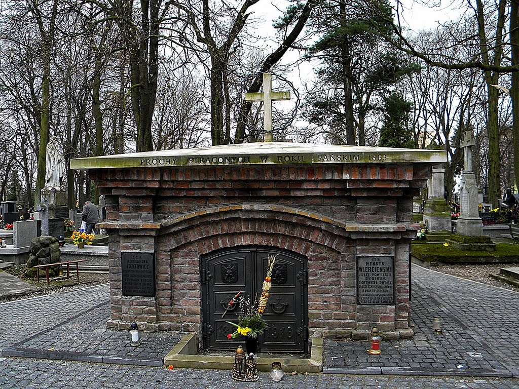 Lublin (Poland) - cmentarz na ulicy Lipowej - grób Powstańców Styczniowych, Люблин