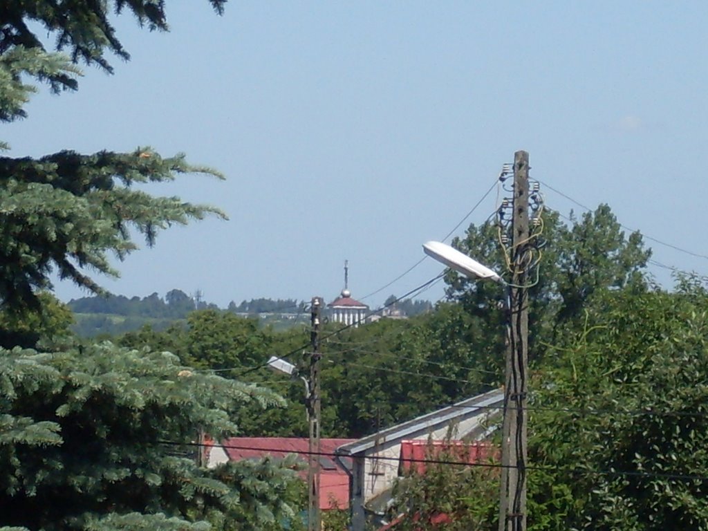Widok na centrum Tomaszowa Lubelskiego z dzielnicy Południe., Томашов Любельски