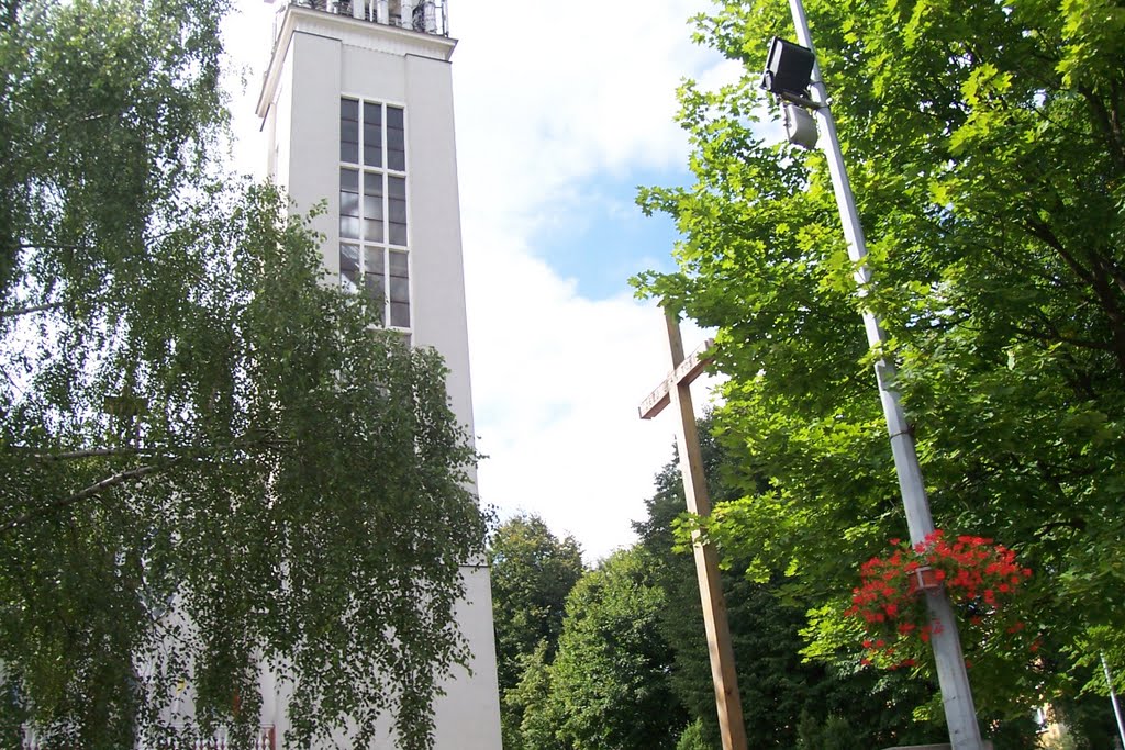 church tower, Tomaszów Lubelski PL  par.Najświętszego Serca Jezusa, Томашов Любельски