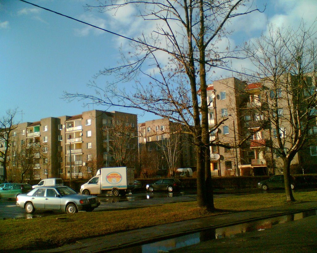 Blokowisko niedaleko ulicy Wolności w Kluczborku, Ключборк