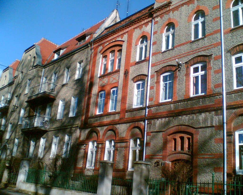 Kamienice przy ulicy Wolności w Kluczborku, Ключборк