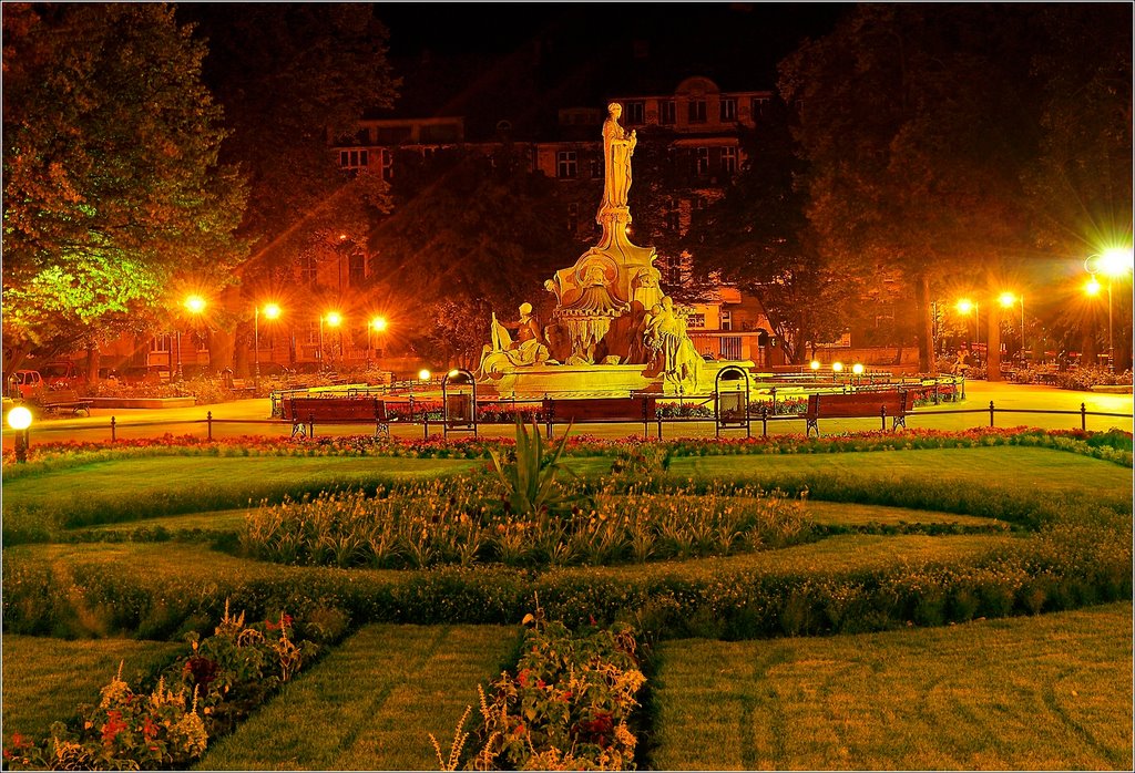 Opole - fontanna na Placu Daszyńskiego, Ополе