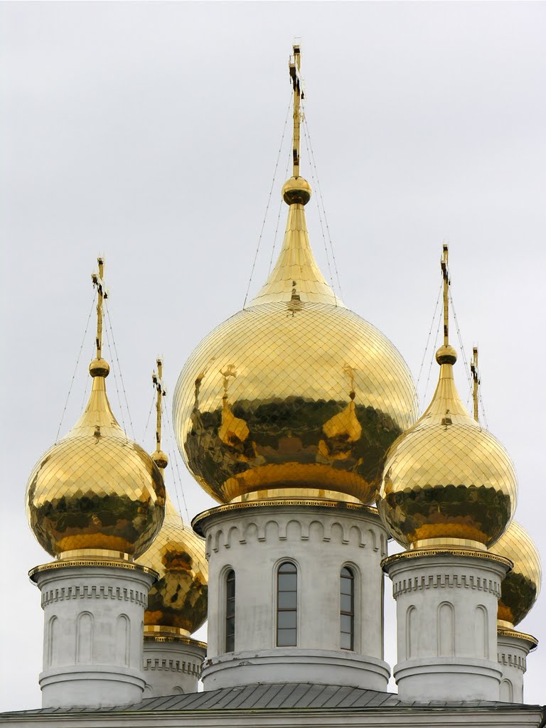 Domes of cathedral of Transfiguration of Jesus, Абакан