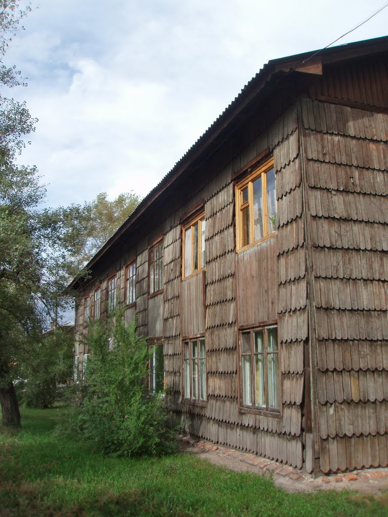 Unusual wooden house, Абакан
