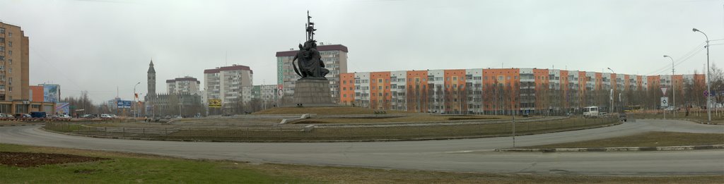 Сургут. Центр. Памятник основателям города., Сургут