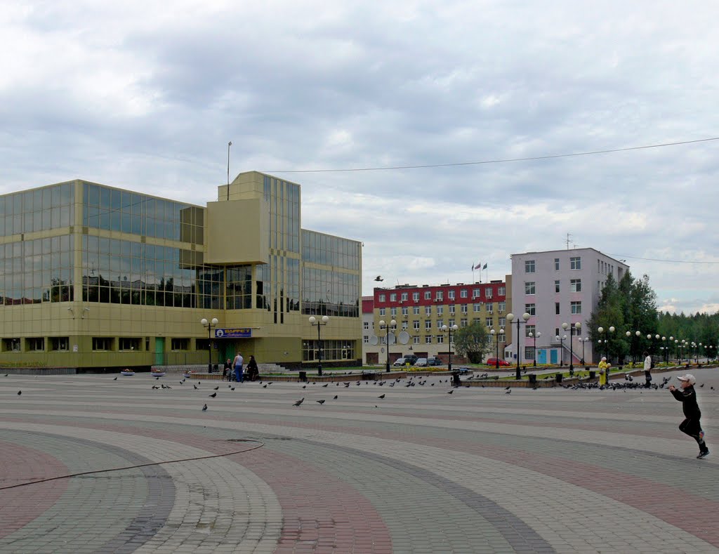 Пешеходная зона в центре Нефтеюганска, Нефтеюганск