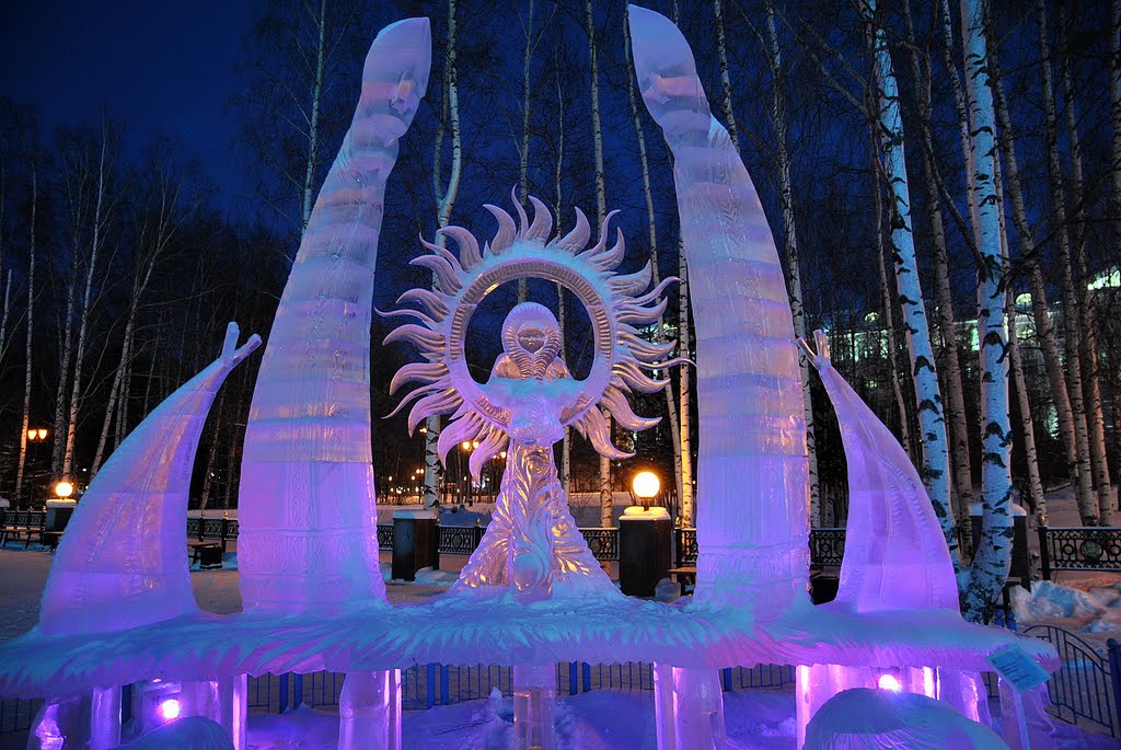Богиня солнца. Ледовые скульптуры 2011, Ханты-Мансийск