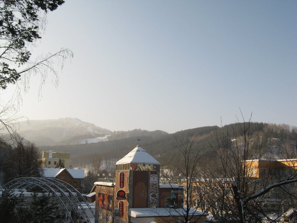 View on the mountains in Belokuricha (Altai), Белокуриха