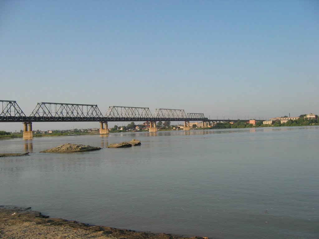 Eisenbahnbrücker über den Ob, Камень-на-Оби