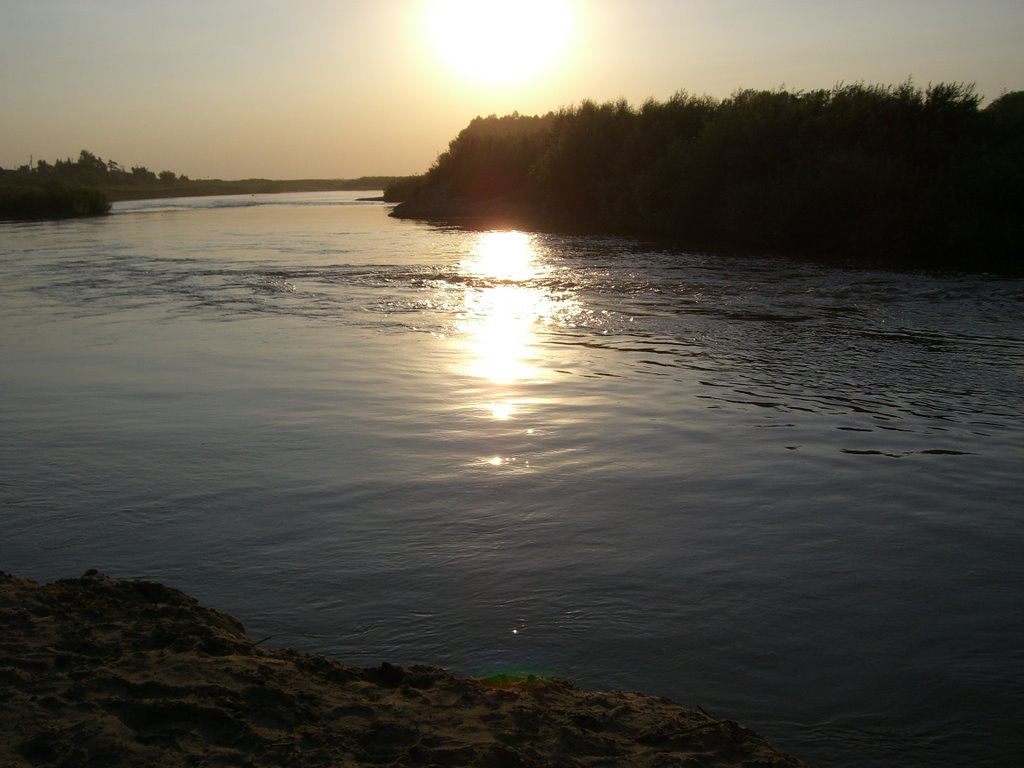 Закат на реке Чумыш, Кытманово