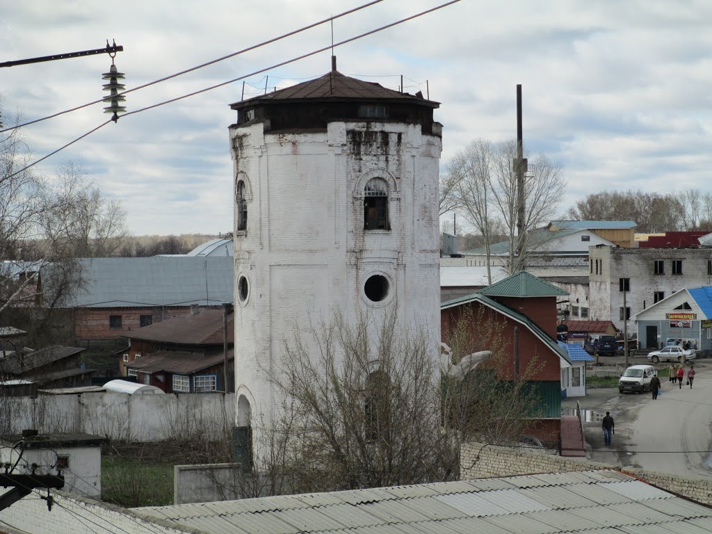 Водонапорная башня (вид с моста), Тальменка