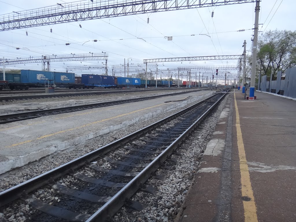 Станция Белогорск, Вид на запад, Белогорск